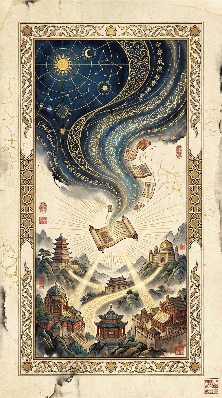Free Cosmic Wisdom Flow Image - Scroll, Painting, Celestial | Download ...