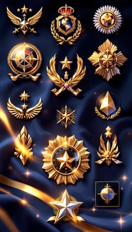 Gold Rank Emblems Free Golden Military Emblems Image - Military, Insignia, Golden ...
