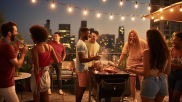 Open Rooftop Party Free Rooftop Barbecue Party Image - Rooftop, Barbecue, Party | Download ...