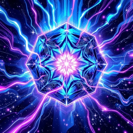 Free Cosmic Crystal Core Image - Crystal, Geometric, Neon | Download at ...