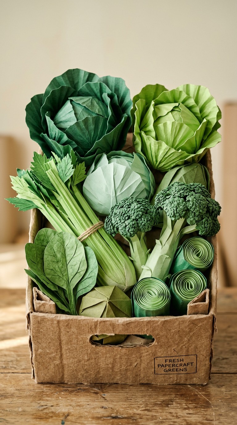 Free Paper Vegetable Art Image - Origami, Papercraft, Vegetables ...
