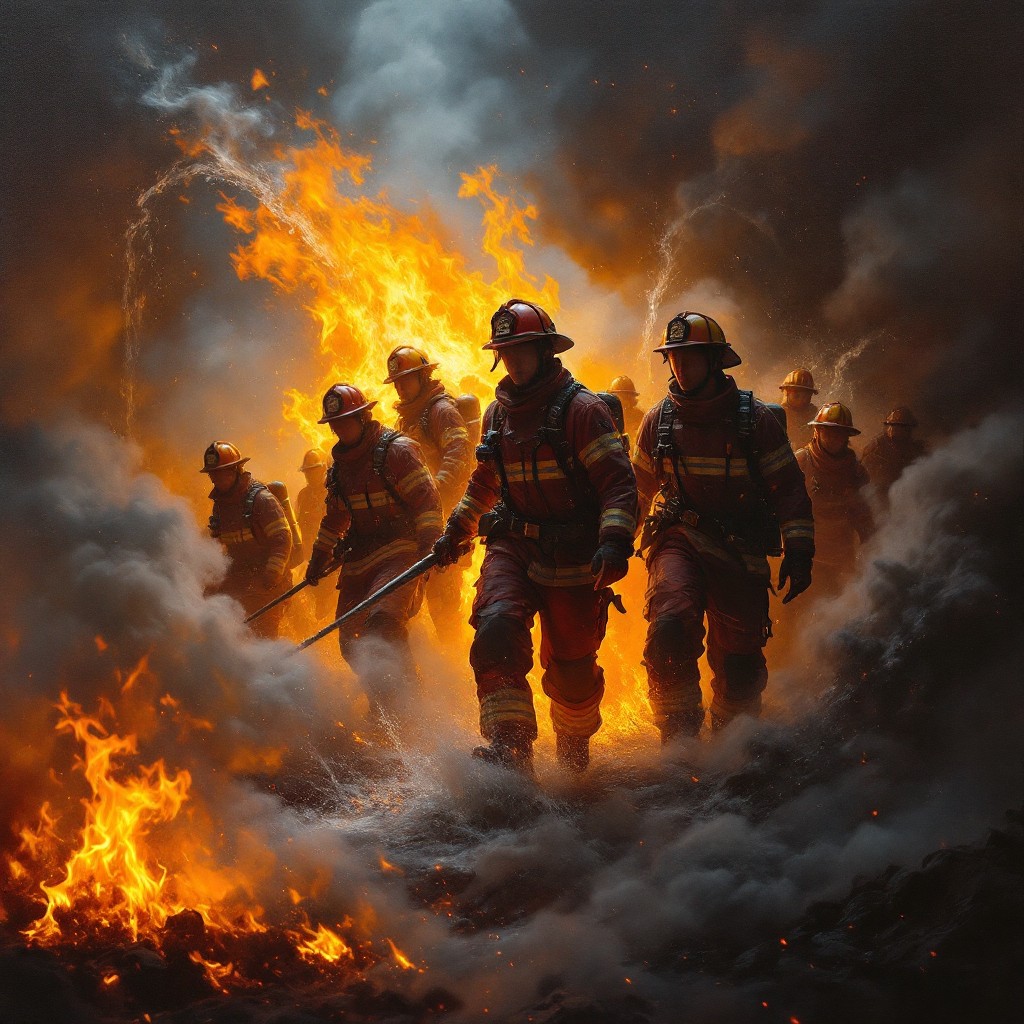 Free Heroes Through Fire Image - Firefighters, Heroes, Flames ...