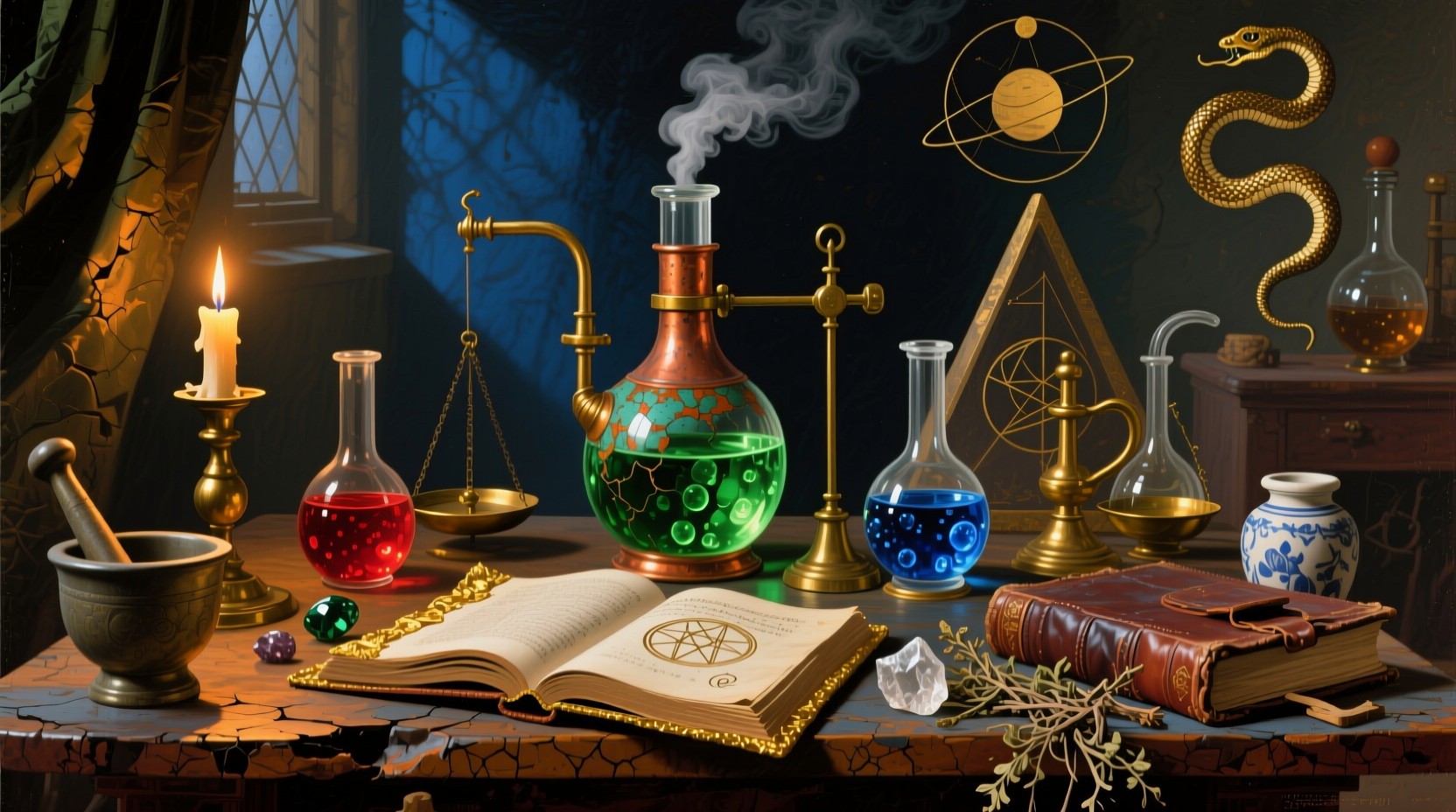 Free Alchemist Workshop Secrets Image - Alchemy, Potions, Medieval ...