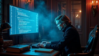 Free Gothic Digital Sanctum Image - Gothic, Coder, Blue | Download at ...