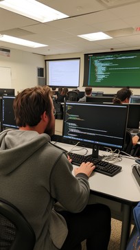 Free Classroom Coding Session Image - Education, Technology, Coding ...