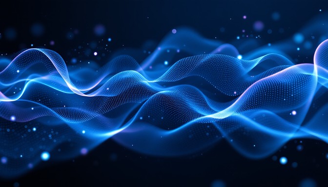 Free Flowing Digital Waves Image - Waves, Digital, Blue | Download at ...
