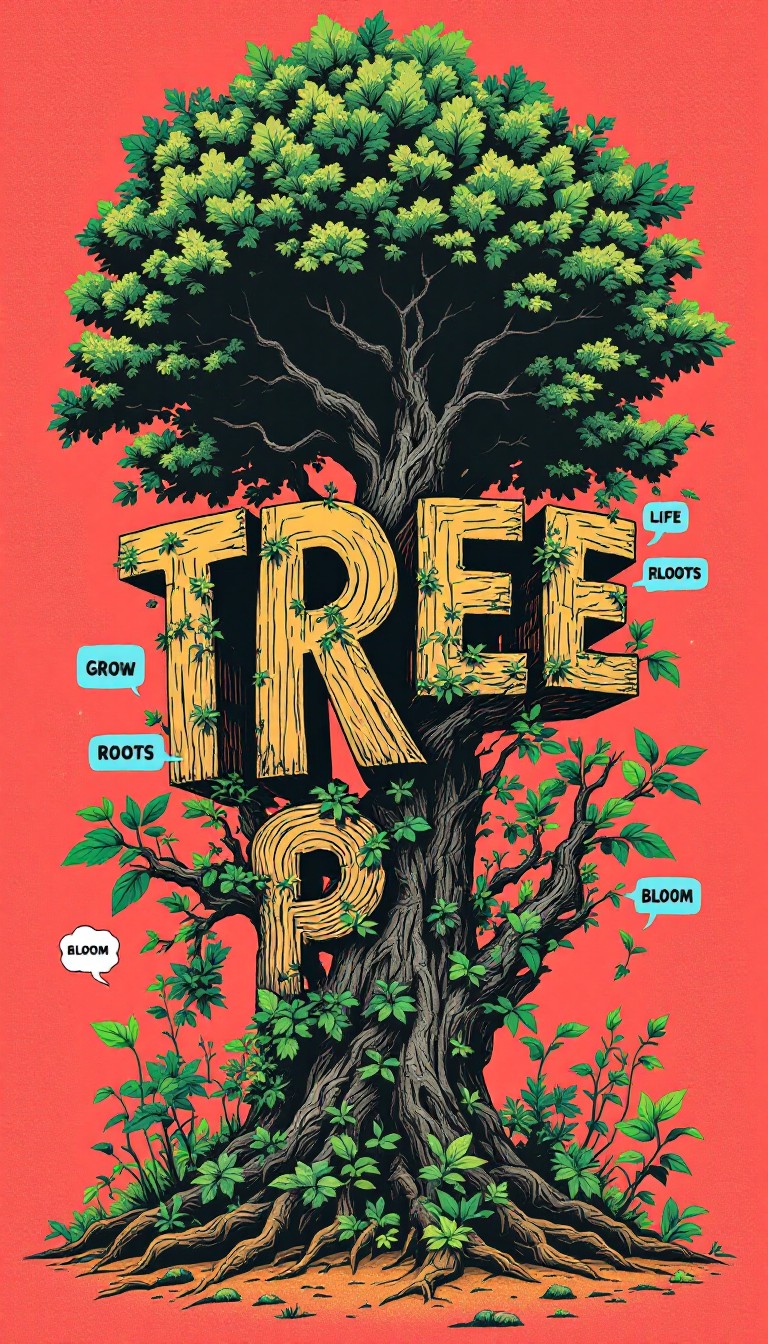 Tree Typography Examples Free Living Typography Art Image - Typography, Tree, Nature | Download ...