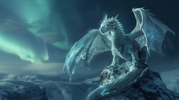 Free Majestic Winter Dragon Image - Dragon, Aurora, Snow | Download at ...