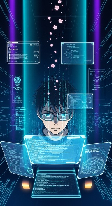 Free Cyber Code Dive Image - Cyberpunk, Hacker, Anime | Download at ...
