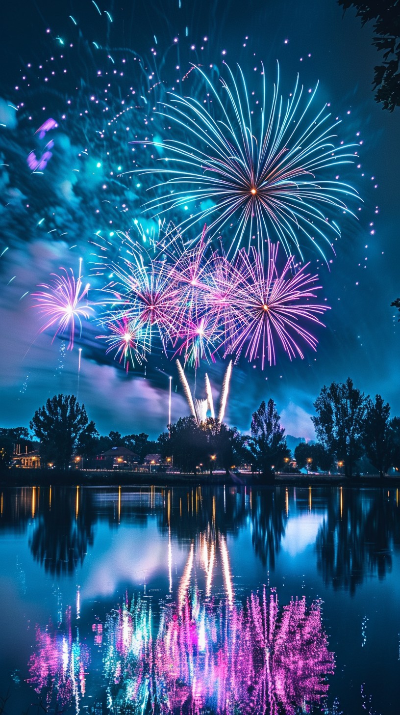 Download Fireworks Free Fireworks Night Sky Image - Fireworks, Reflection, Night ...