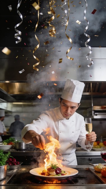 Chef Celebrating Free Chef Celebrates Success Image - Chef, Cooking, Flambé | Download ...