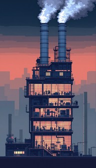 Free Industrial Pixel Factory Image - Factory, Industrial, Pixel ...