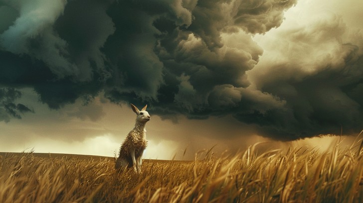 Free Storm Approaching Kangaroo Image - Kangaroo, Storm, Clouds ...