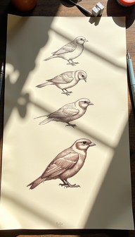 Free Bird Drawing Evolution Image - Birds, Sketches, Drawing | Download ...