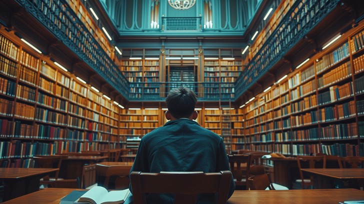 Individual Library Free Studious Library Ambiance Image - Library, Studying, Books ...