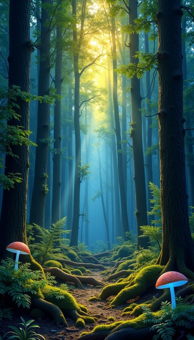 Free Enchanted Forest Path Image - Forest, Magical, Sunbeams | Download ...