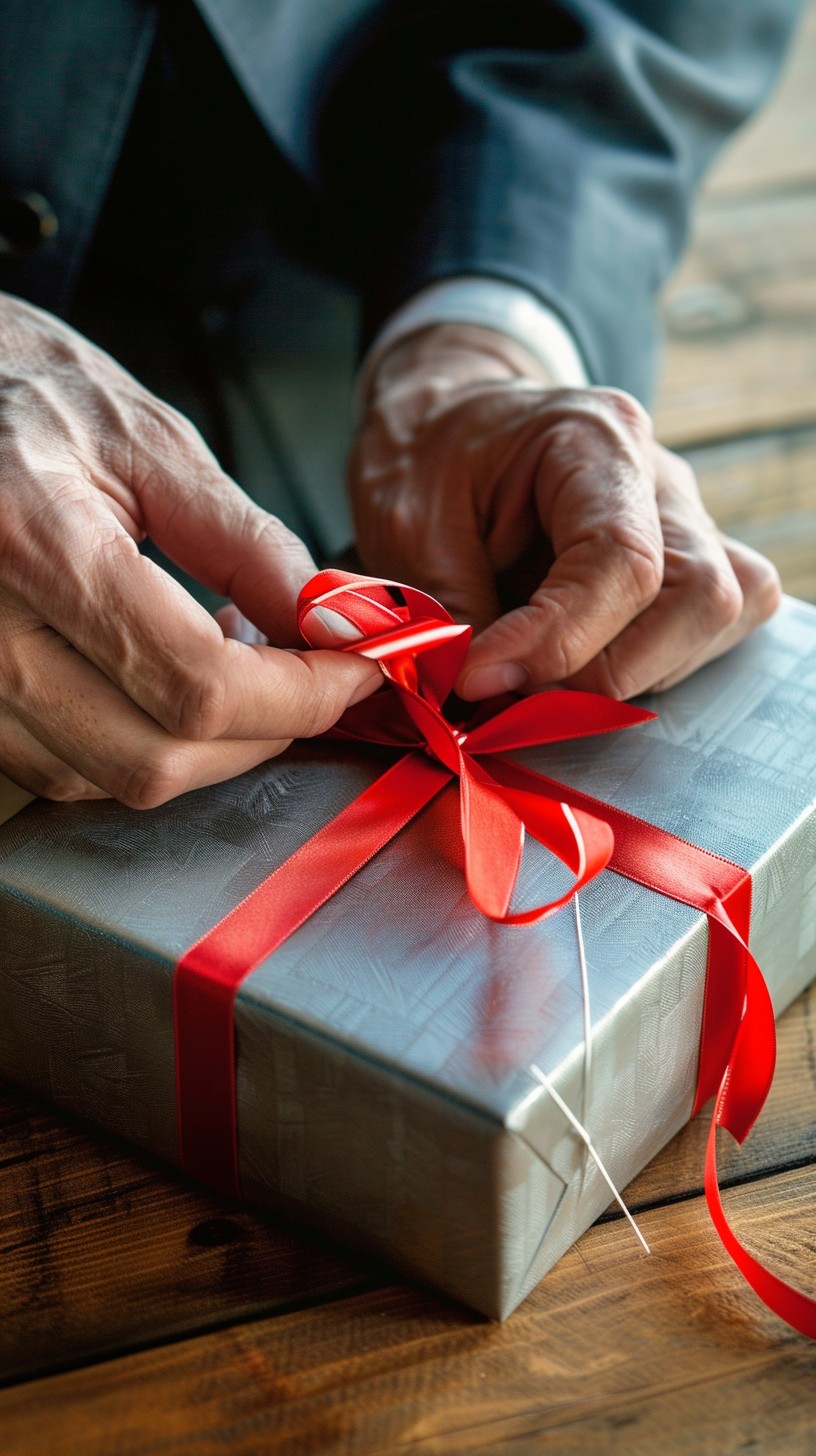 Free Tying Red Ribbon Image - Gift, Ribbon, Tying | Download at StockCake
