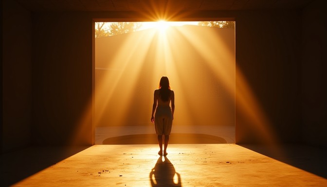 Free Bathed In Light Image - Silhouette, Sunbeam, Doorway | Download at ...