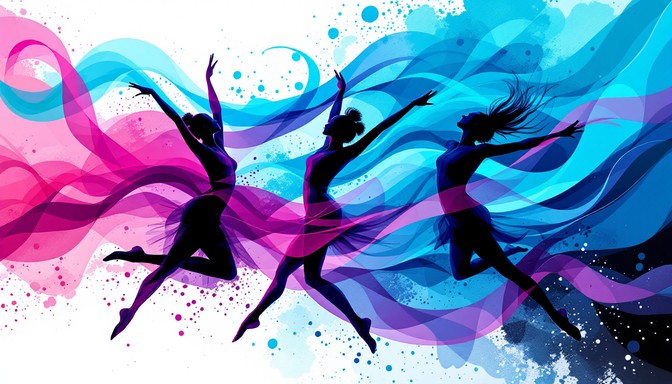 Free Dance Becomes Color Image - Dancers, Silhouettes, Women | Download ...