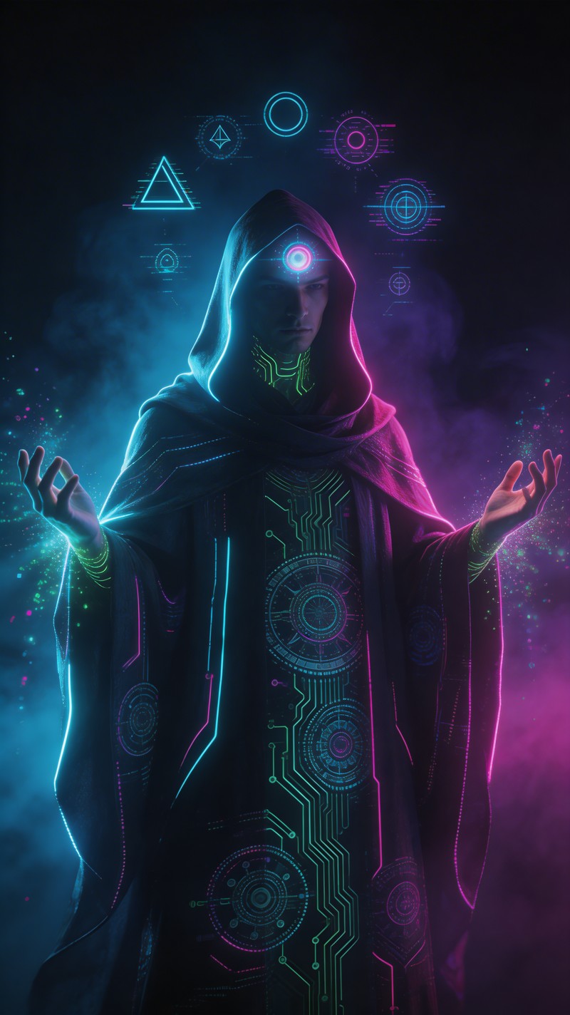 Free Neon Digital Shaman Image - Cyberpunk, Neon, Futuristic | Download ...