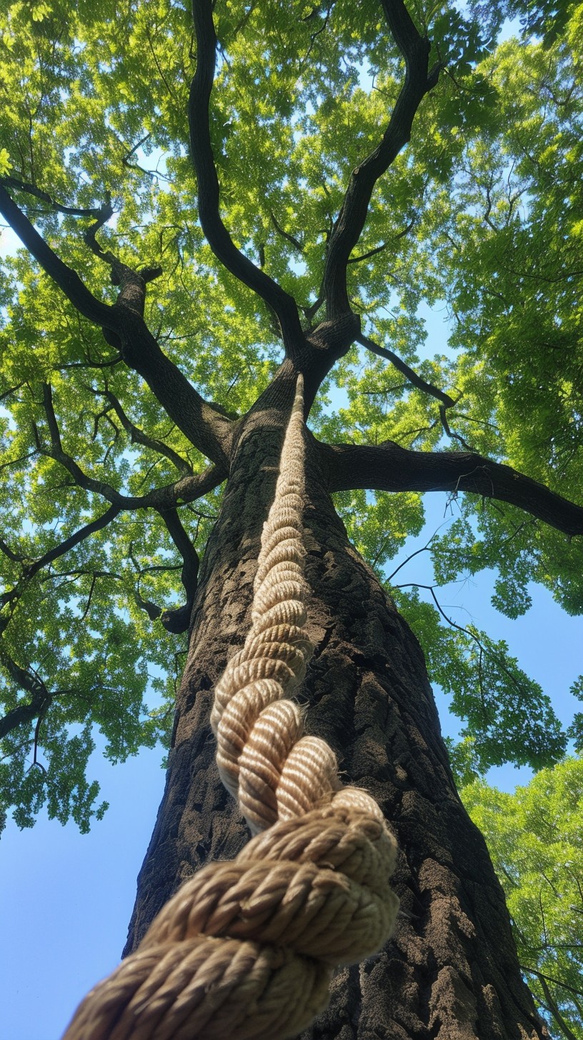 Free Rope on Tree Image - Tree, Rope, Nature | Download at StockCake