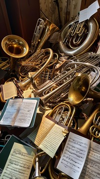 Free Brass Instrument Ensemble Image - Music, Brass, Instruments ...