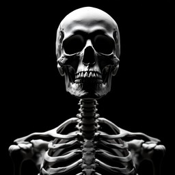 Squeleton Portrait Free Dramatic Skeletal Portrait Image - Skeleton, Bones, Anatomy ...