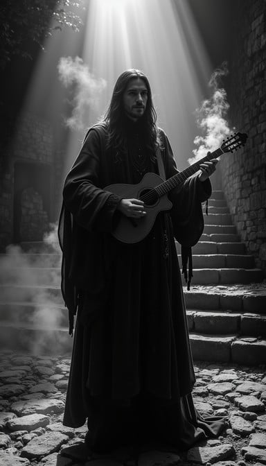 Free Haunting Medieval Musician Image Download At Stockcake