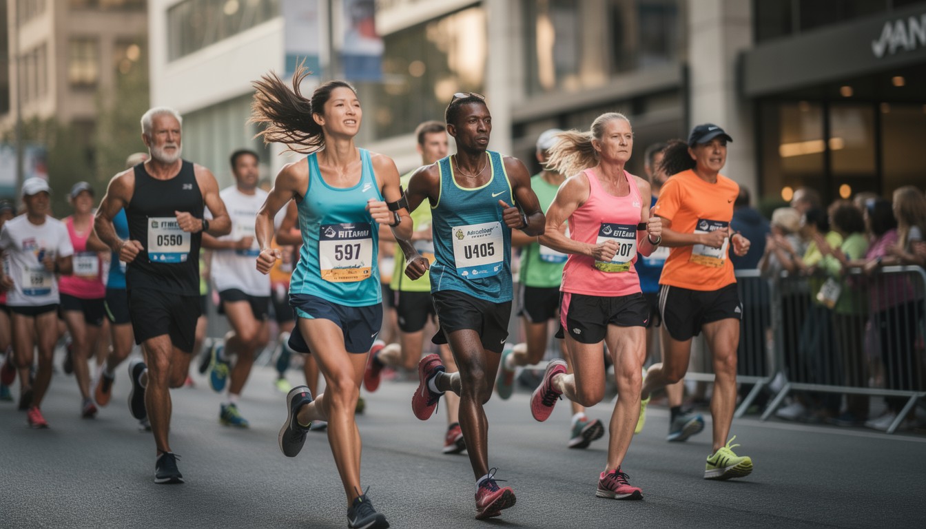 Many Running Races Free Diverse Runners Racing Image - Marathon, Running, Diversity ...
