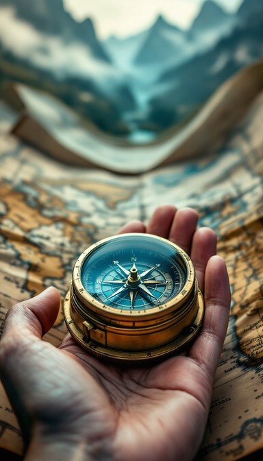 View Into The Distance Compass Free Navigate Your Journey Image - Compass, Navigation, Adventure ...