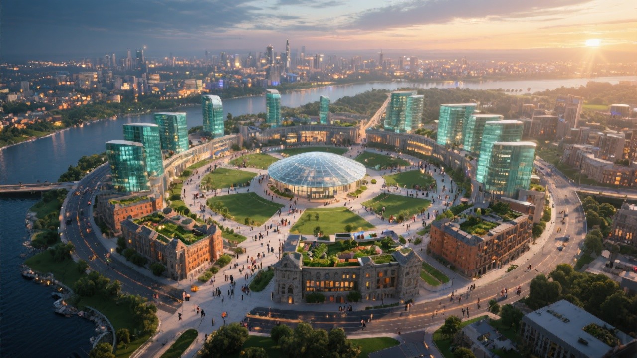 Revolving Development Free Circular Waterfront Development Image - Circular, Urban ...