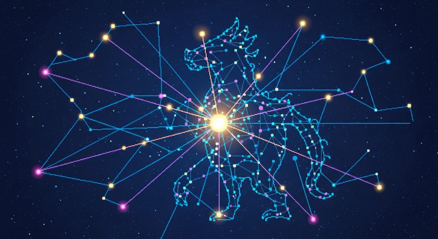 Free Cosmic Constellation Network Image - Pixel, Constellation, Network ...