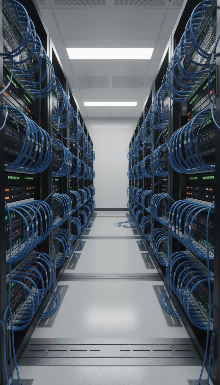 Free Blue Network Cables Image - Technology, Networking, Servers ...