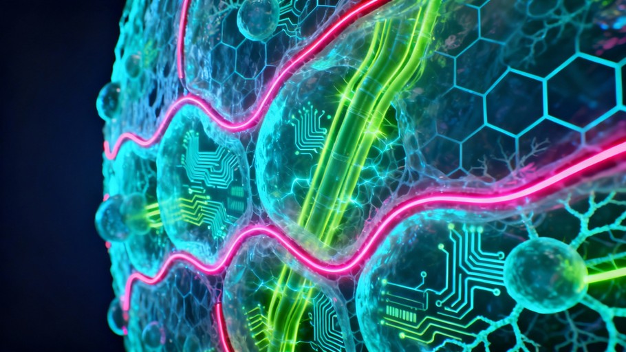 Free Digital Biology Fusion Image - Biomechanical, Cyberpunk, Neon ...