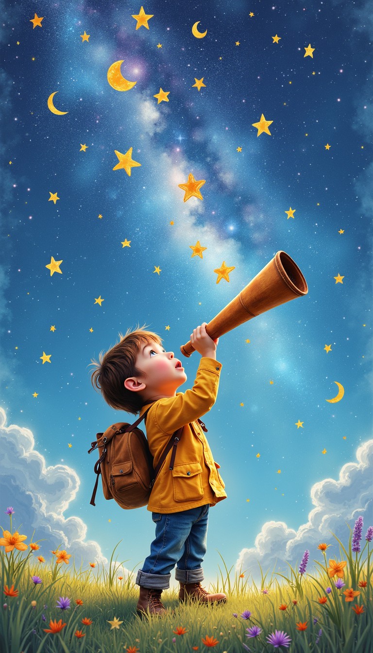 Free Stargazing Young Explorer Image - Stargazing, Child, Telescope ...