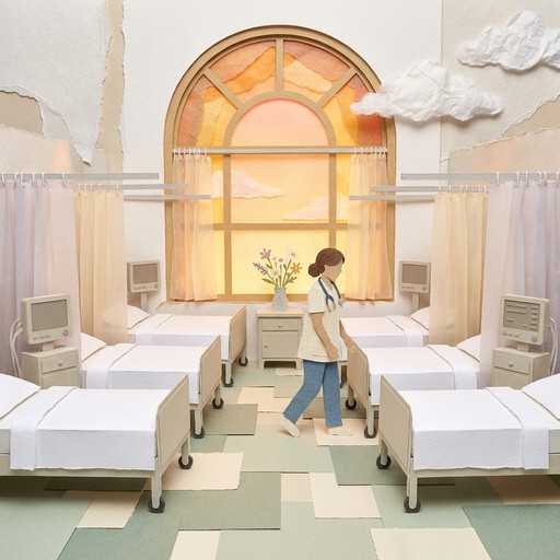 Free Paper Hospital Sanctuary Image - Papercraft, Collage, Hospital ...