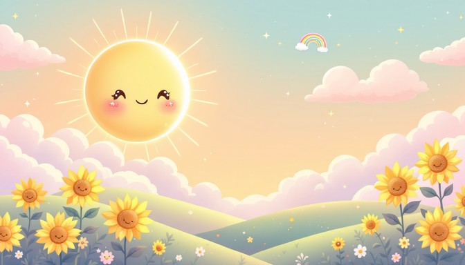 Free Sunny Flower Dance Image - Kawaii, Pixel, Sun | Download at StockCake