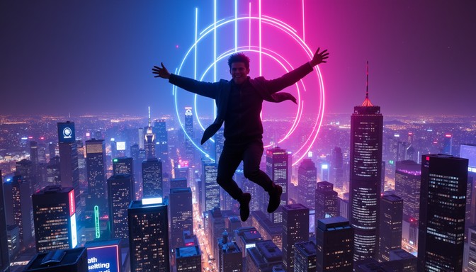 Free Neon Urban Freefall Image - Cyberpunk, Neon, Freefall | Download ...