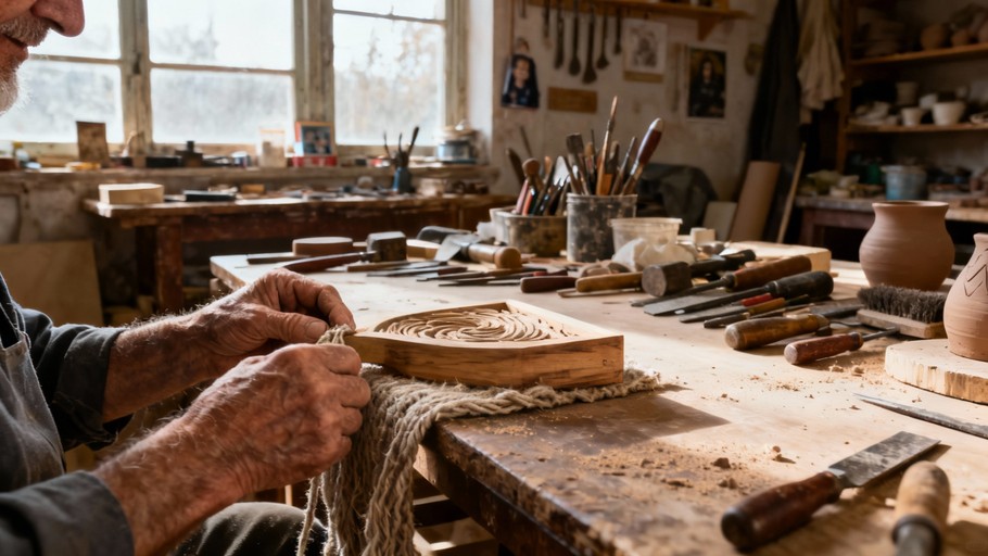 Download Artisan At Work Image - Artisan, Craftsman, Workshop | StockCake