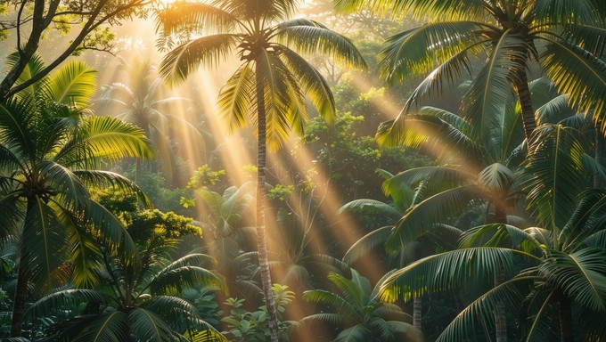 Sun Rays Tropical Free Tropical Sunrise View Image - Sunrise, Tropical, Forest | Download ...