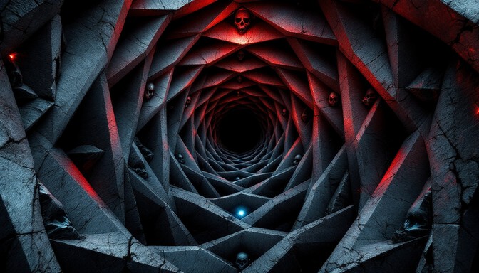 Free Crimson Gothic Abyss Image - Gothic, Geometric, Crimson | Download ...