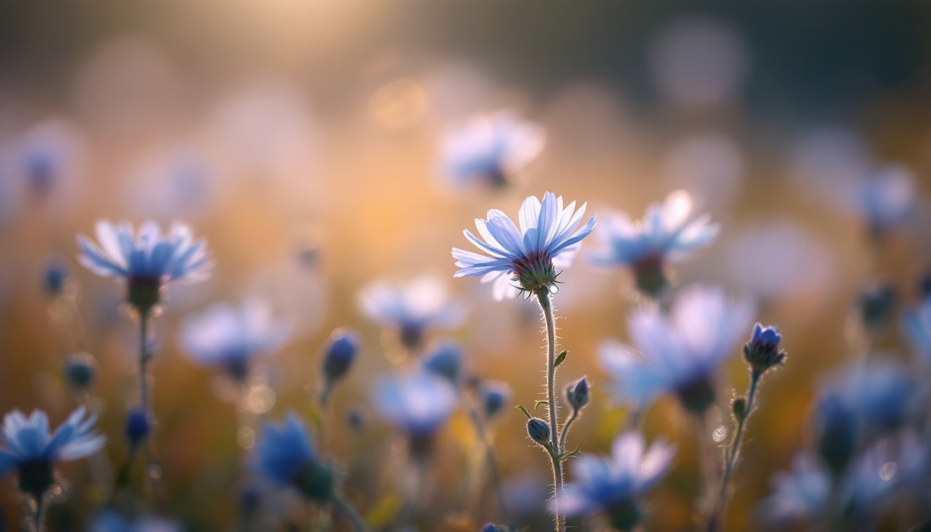Free Backlit Blue Blooms Image - Cornflowers, Wildflowers, Meadow ...