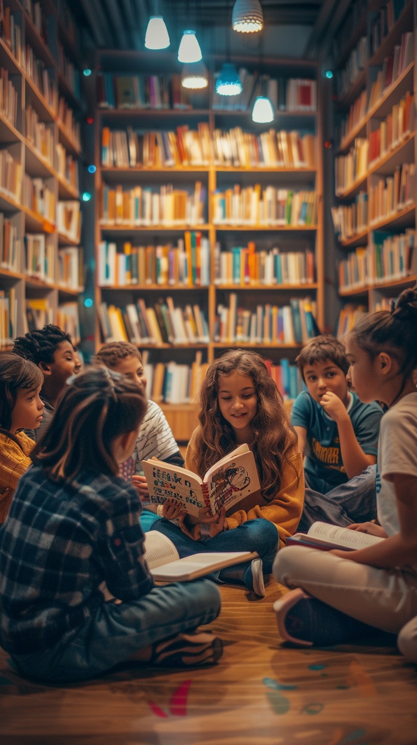 Library With Reading Free Reading in Library Image - Library, Children, Reading | Download ...