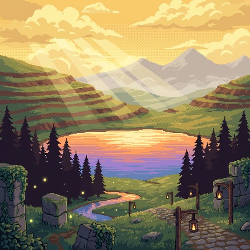 Free Misty Pixel Sunrise Image - Landscape, Sunrise, Sunset | Download ...