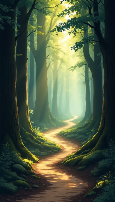Free Enchanted Forest Path Image - Forest, Sunlight, Trees | Download ...