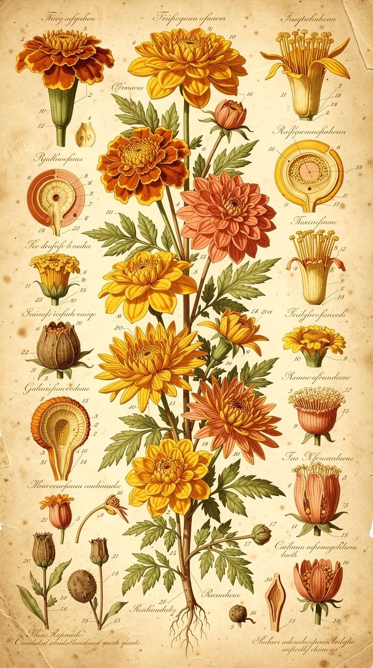 Sampling Flower Free Autumn Botanical Specimens Image - Botanical, Illustration, Autumn ...