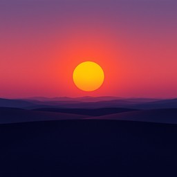 Free Minimal Desert Sunset Image - Sunset, Minimal, Orange | Download ...
