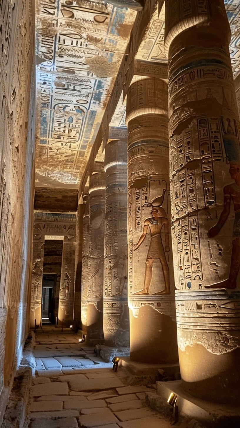 Free Ancient Temple Interior Photo - Ancient, Temple, Hieroglyphics ...