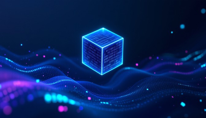Free Glowing Code Cube Image - Cube, Digital, Technology | Download at ...