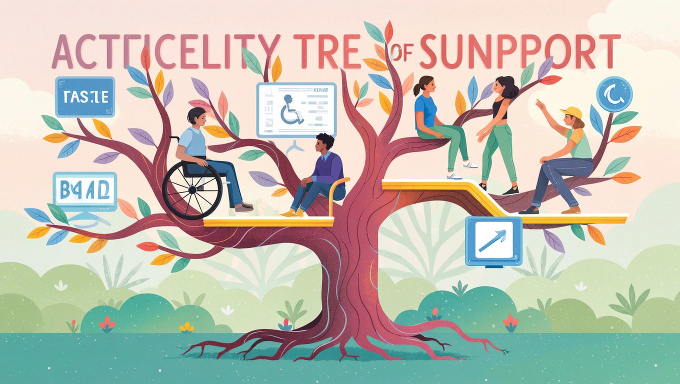 The Help Tree Design Free Accessibility Support Tree Image - Accessibility, Inclusion ...